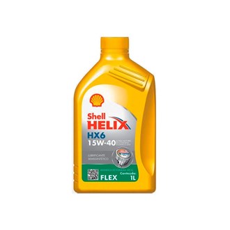 Óleo de Motor Semissintético 15w40 HELIX HX6 Flex SN Shell